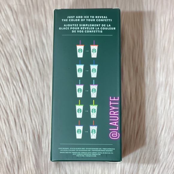 Starbucks Color Changing Confetti Reusable Cups - Picture 7 of 7